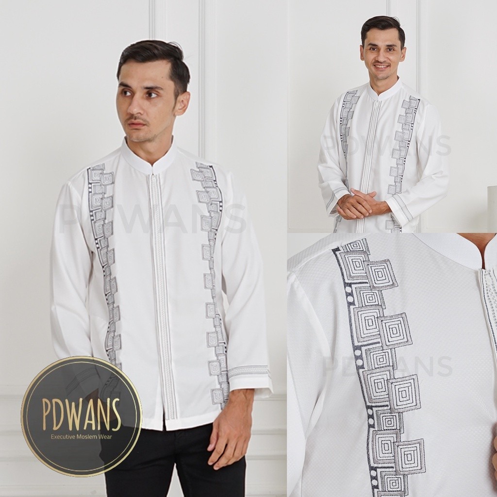 Koko Dewasa Terbaru 2024 Atasan Cowok Model Baru 2023 Koko Kurta Pria Dewasa Baju Muslim Laki Laki L