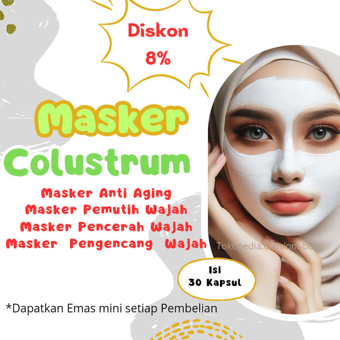 Pemutih Dan Pengencang Wajah Artis Korea Clustrum Masker Natural