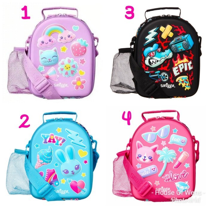 Risti Smiggle Stylin Double Hardtop Strap Lunchbox - Tas Bekal Smiggle