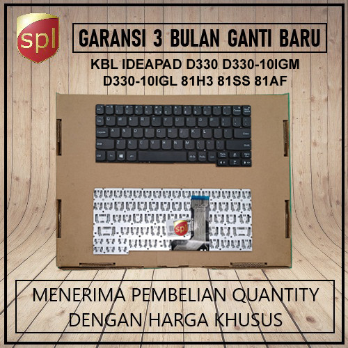 Keyboard Lenovo Ideapad D330 D330-10IGL D330-10IGM hitam