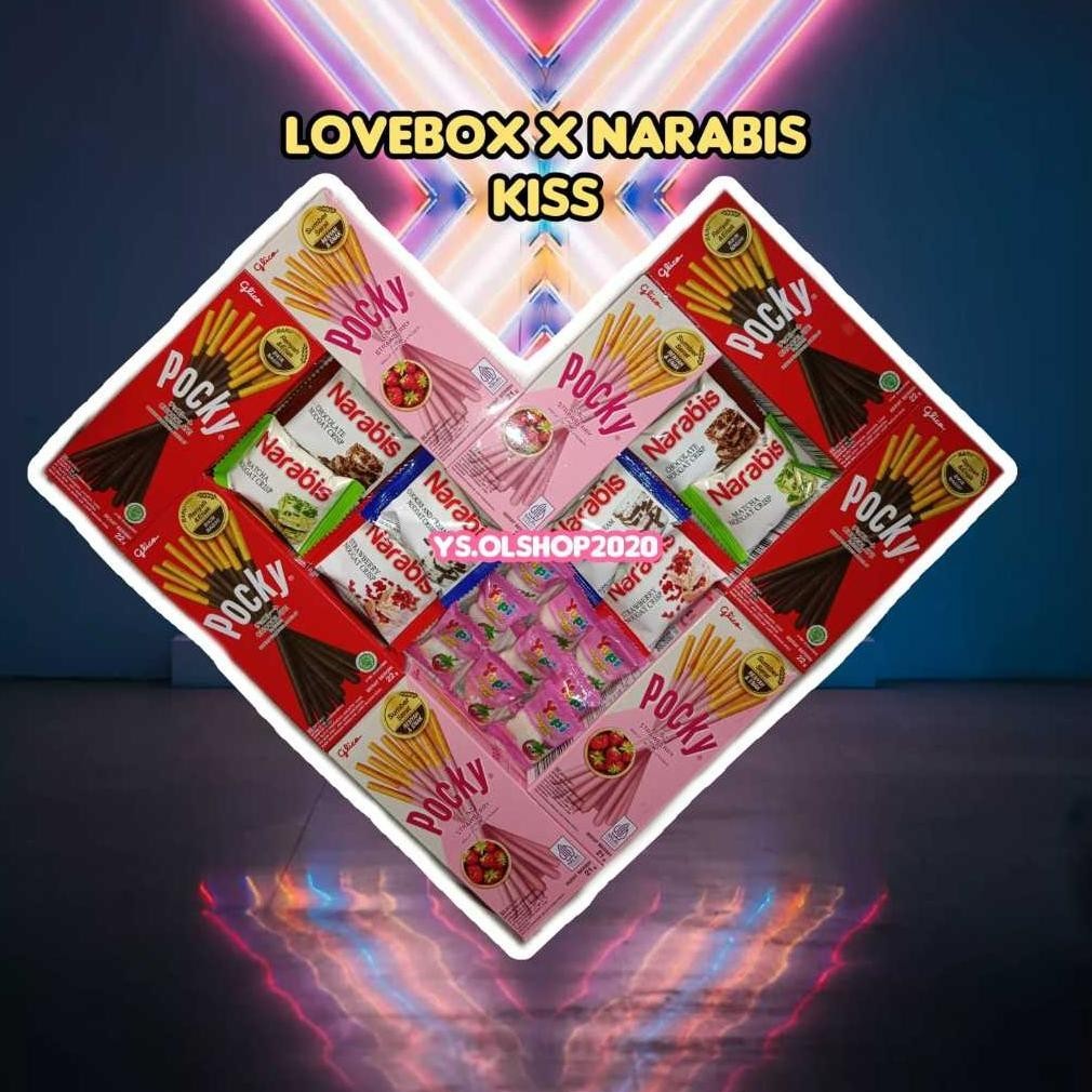 

PROMO MURAH FREE PACKING || Biskuit Stick Glico 21 Gr - Pocky Love Box viral Strawberry Coklat Chocolate edisi NATARU Anniversary Wedding Ultah Kado Bingkisan special/YS.OLSHOP2020