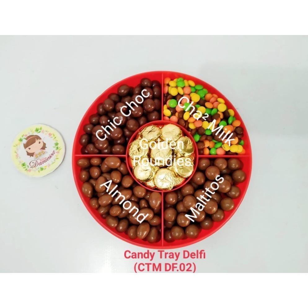 

CNY .CTMDF - candy tray Delfi 5in1 parsel coklat Delfi paketan idul fitri natal Imlek ( ds bgr )