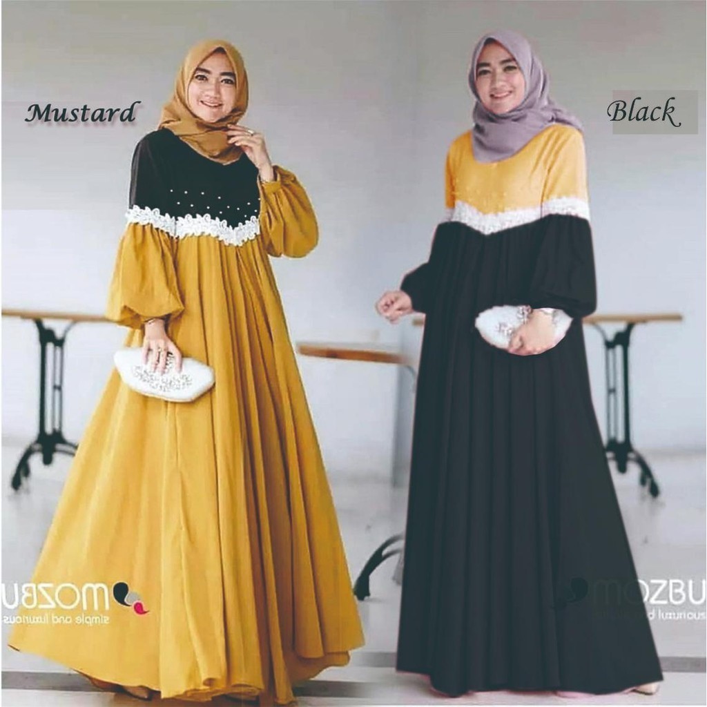 Gamis Wanita Terbaru 2024 Dewasa Abaya Setelan Games 2023 Khimar Putih Busui Cewek Cadar Maxidress M