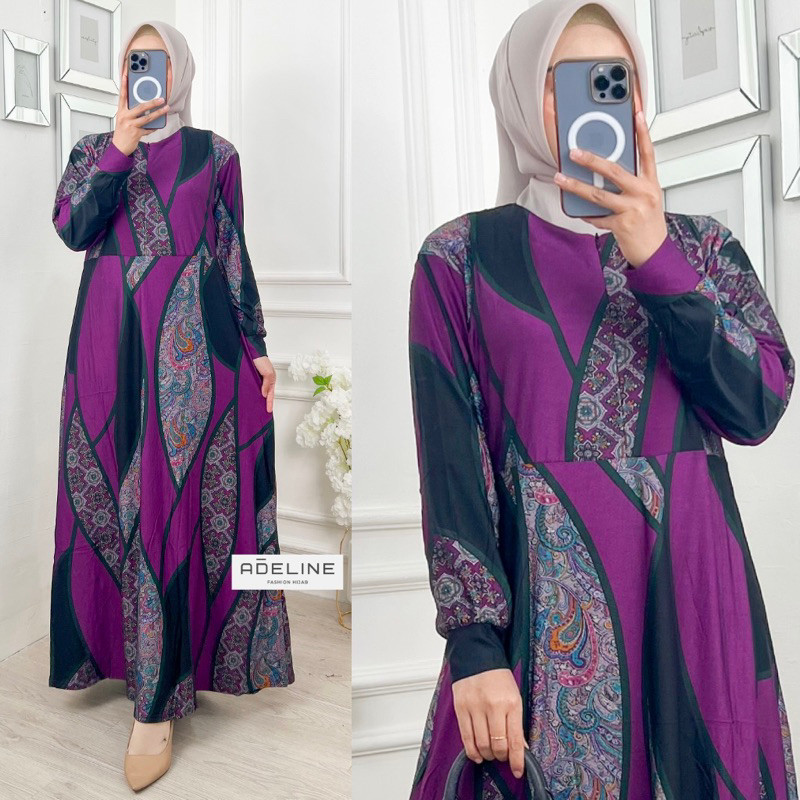 Gamis Wanita Terbaru 2024 Dewasa Abaya Setelan Games 2023 Khimar Putih Busui Cewek Cadar Maxidress M