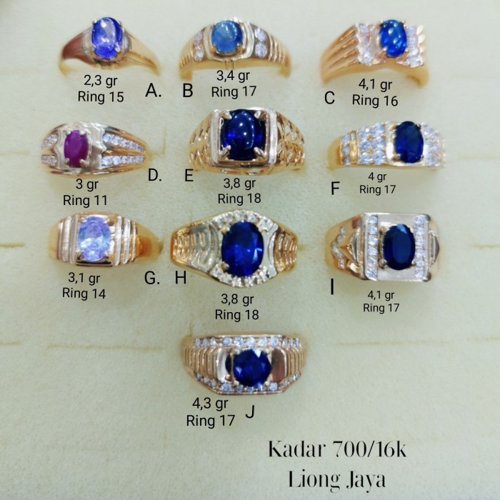 Cincin Pria Emas Kadar 700/16K