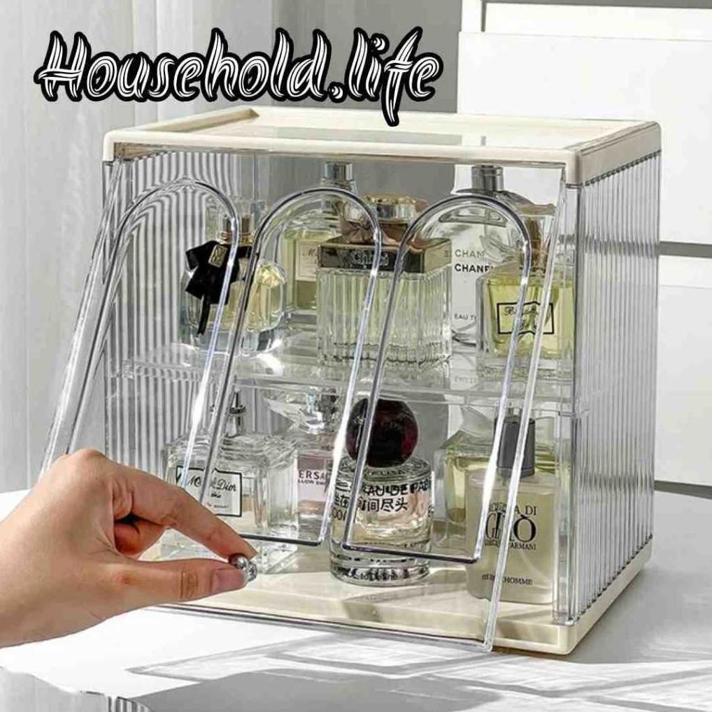 Raih Diskon Kotak Display Parfum Kotak Laci Mini Rak Penyimpanan Cangkir Tahan Debu