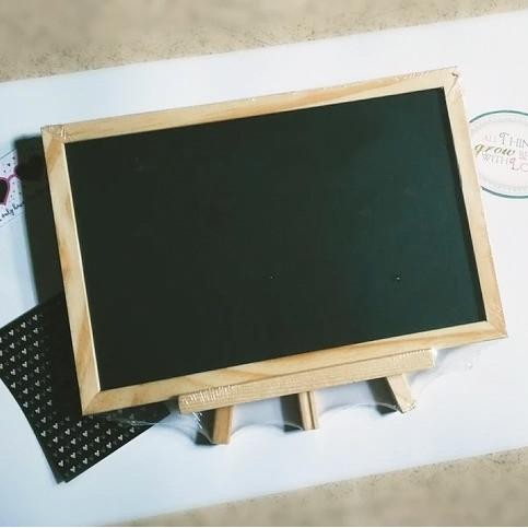 

Mini Wooden Blackboard Papan Tulis Kecil Dekorasi Cafe Menu Kids Room