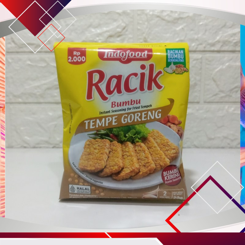 

Indofood Racik Bumbu Tempe Goreng 20gr .