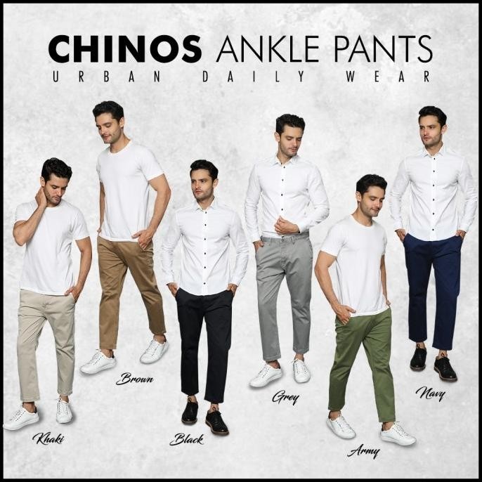 Celana Ankle Pants chinos Pria Goodfriends (CHINOS)