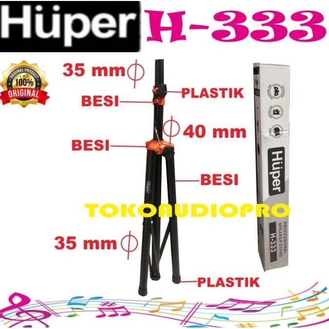 Big Sale Stand Speaker Huper H-333 Stand Speaker Tripod Huper H333