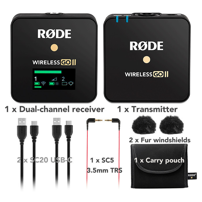 Rode Wireless Go Ii Single Set Microphone Wireless System