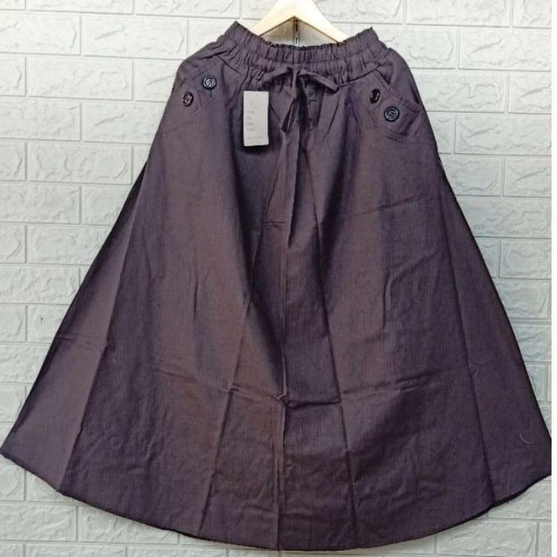 LIMITED ROK PAYUNG PANJANG POLOS BAHAN KATUN CIGARET // ROK KOREAN STYLE