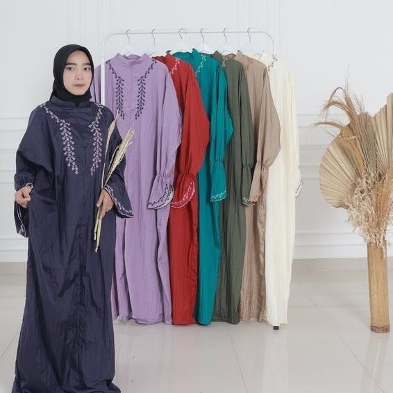 {POY} Mukena Parasut Abaya Tanpa Kupluk Kepala