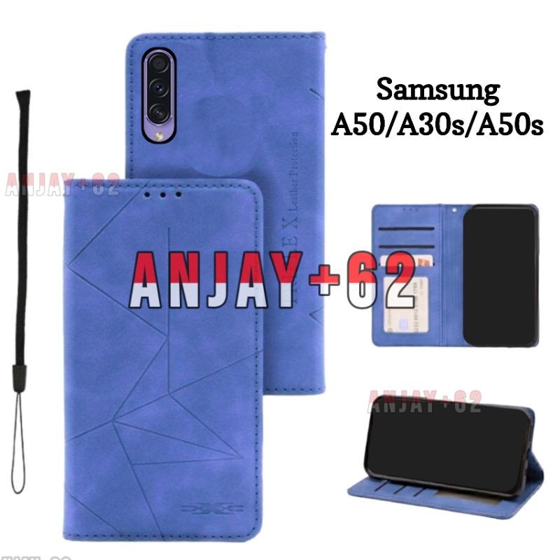 FLIP CASE COVER MAGNET SAMSUNG A30S A50S A50 CASING DOMPET HP