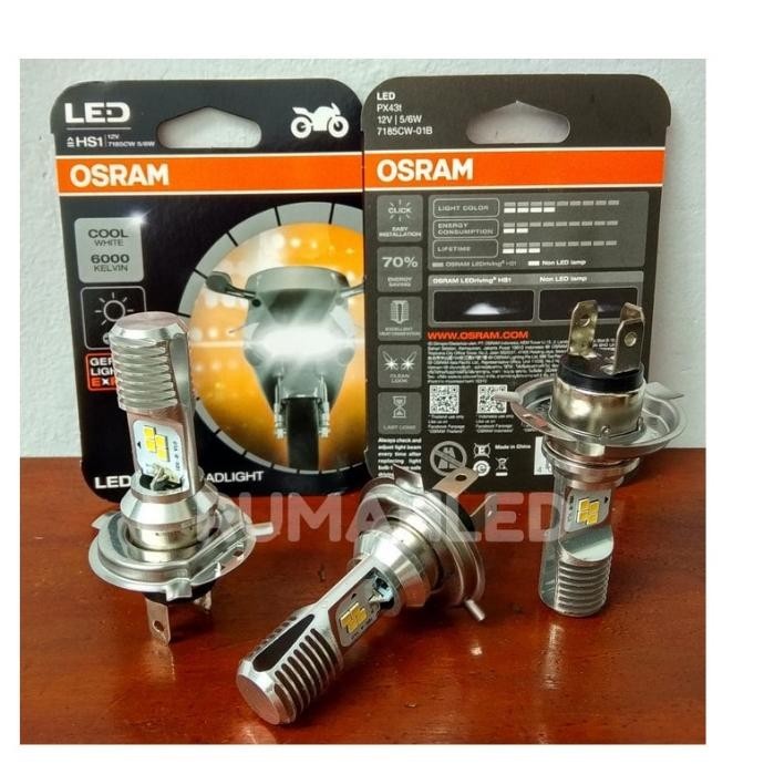 (AKSESORIS MOTOR) LAMPU DEPAN LED MOTOR  KAWASAKI ATHLETE 125 ORIGINAL OSRAM