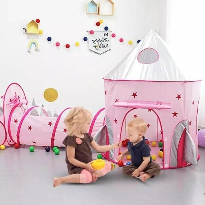 TENDA BERMAIN ANAK / RUMAH ISTANA ANAK FREE LAMPU LED(SELAMA STOK ADA) | LICURGO