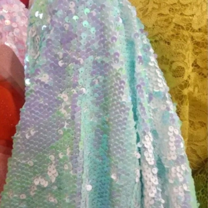 Terlaris Bahan/Kain Sequin/Payet Usap Bolak Balik Antik Promo Terbaru