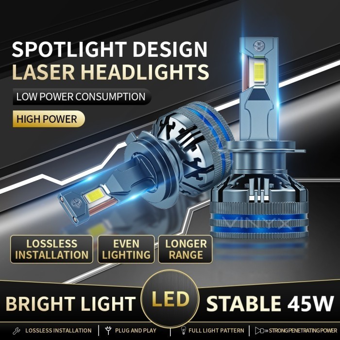 Lampu LED Mobil Vinyx V4 CSP H1 H3 H4 H7 H11 HB3 HB4 Canbus 45W 45 W