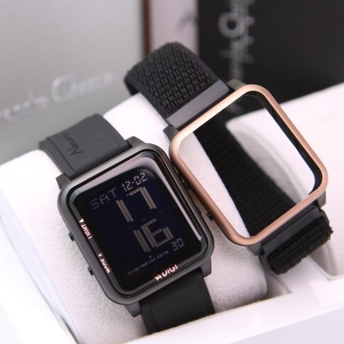 JAM TANGAN WANITA ALEXANDRE CHRISTIE AC 9344 AC9344 DIGITAL BLACK ORI