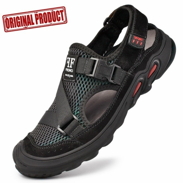 Sandal Gunung Pria Original Sandal Touring Kulit Asli