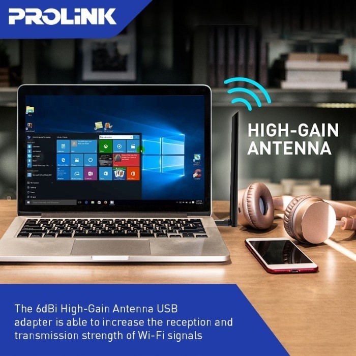 Promo PROLINK DH5103U Wireless Usb Adapter 650mbps with ext 6dBi Antenna