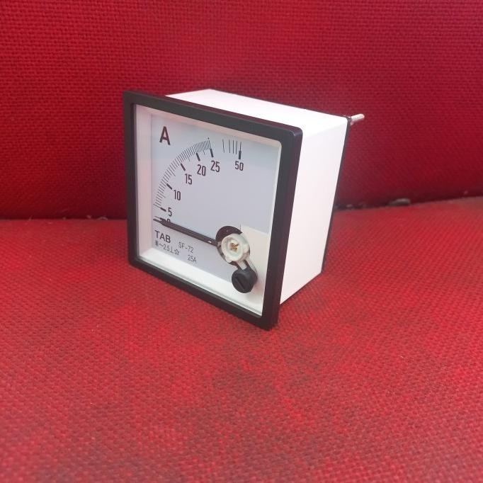 Amper Meter Analog 72x72 range 0-25A direct