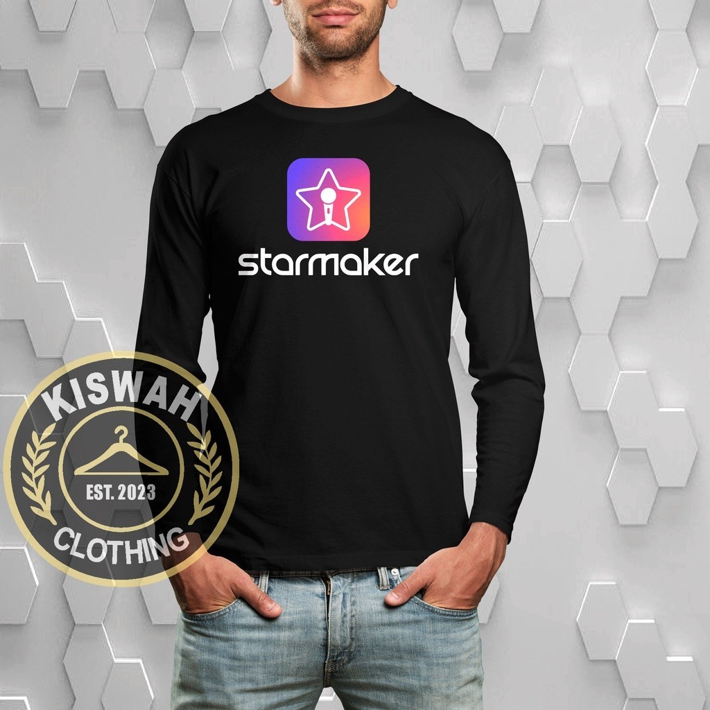 Kaos  Starmaker Aplikasi Musik Lengan Panjang Baju Distro