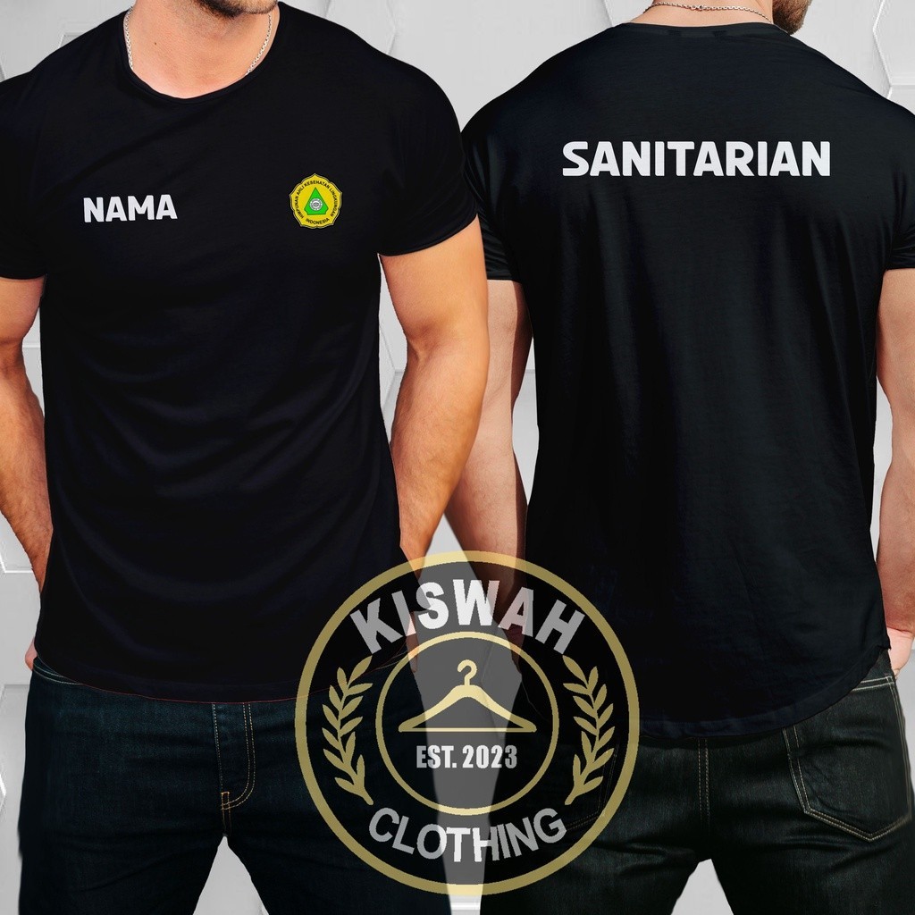 Kaos Tshirt SANITARIAN Himpunan Ahli Kesehatan Lingkungan Indonesia HAKLI Logo Baju Distro
