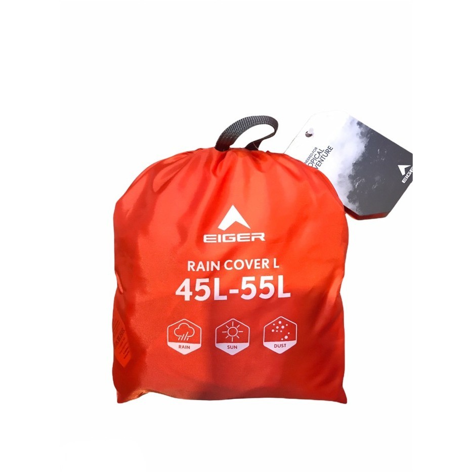 Rain Cover 45-55L Original Eiger - Cover Bag Carrier 45-55L Flo L