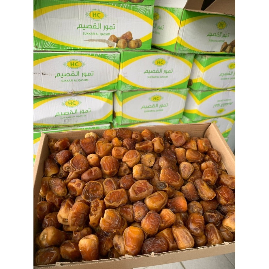 

Kurma - Kurma Sukari Dus 3Kg Basah Sukary Al Qosim Sukarri Madinah Raja Korma
