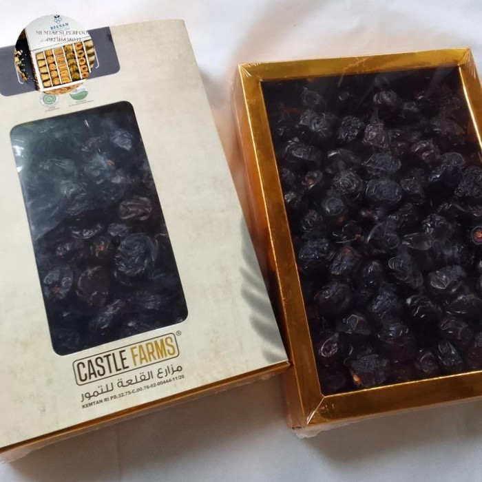 

Kurma - Kurma Ajwa Premium Organik Castle Farm 1Kg