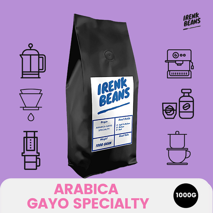 

Kopi Arabika Aceh Gayo Specialty 1000g Biji Bubuk