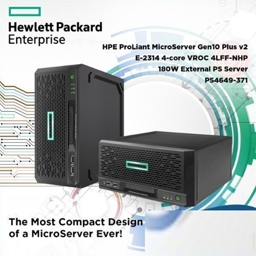 HPE ProLiant MicroServer P54649-371 Gen10 Plus v2 E-2314 16GB 1TB