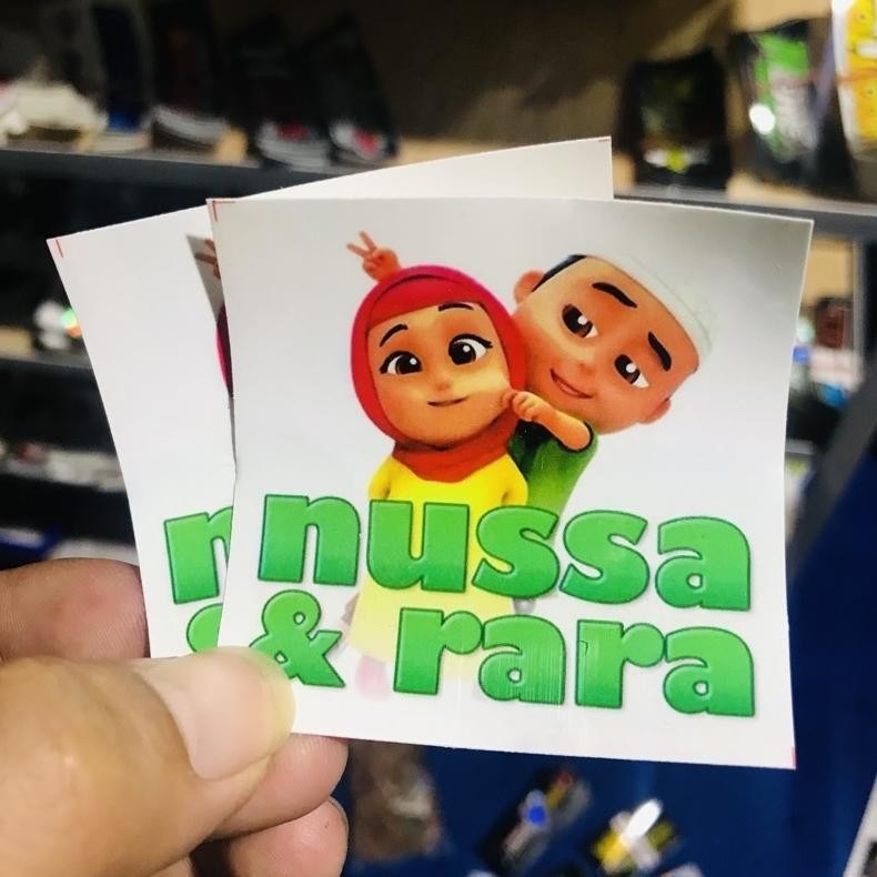 

tomonimart Stiker Film Kartun Anak - Nussa & Rara ||