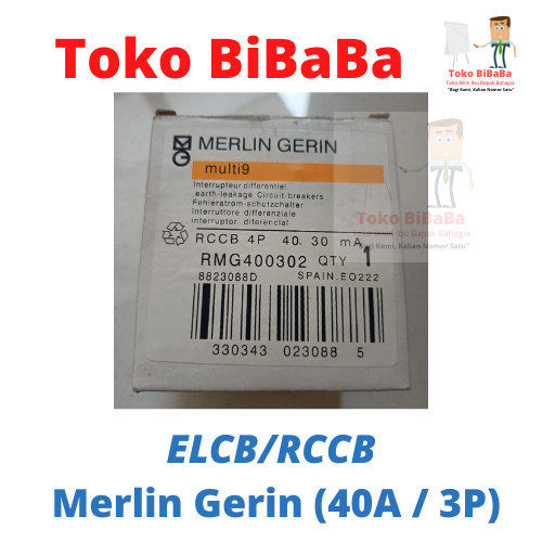 MERLIN GERIN ELCB/RCCB (4P 40 30MA)