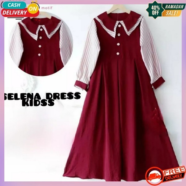 Gamiss Gamis Pesta Anak Perempuan Murah Muslim Anak Baju Gamis Anak Cewek Syari Kekinian Games Remaj