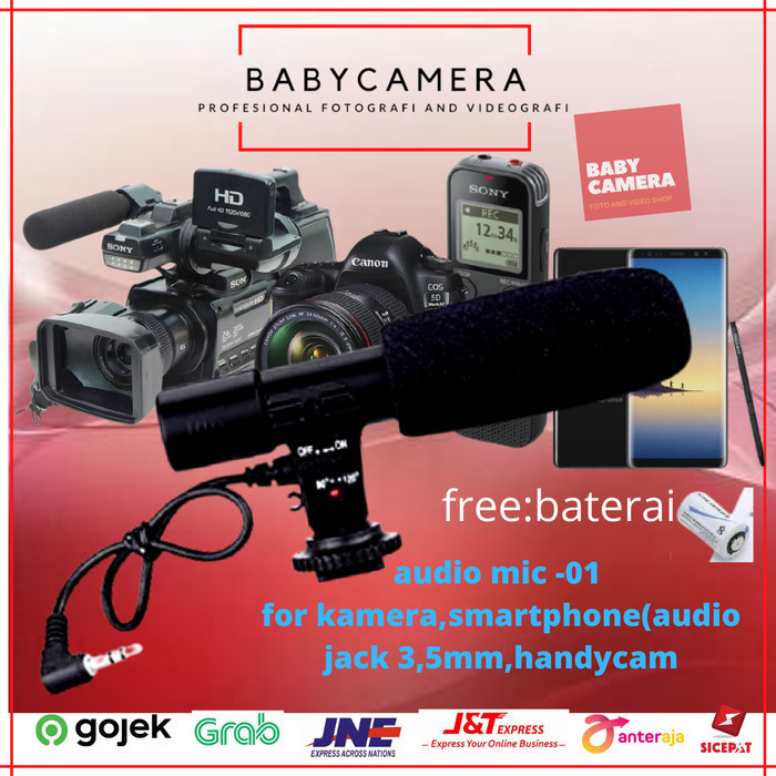 External Mic Luminoz Untuk Kamera,Handphone,Handycam,Laptop