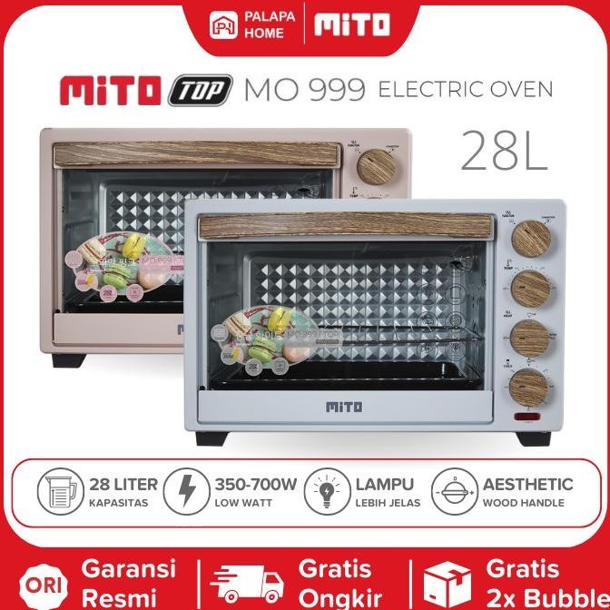 New Oven Mito Top Mo 999 Low Watt 28 Liter Mo999 Open Listrik Mitochiba Terbaik