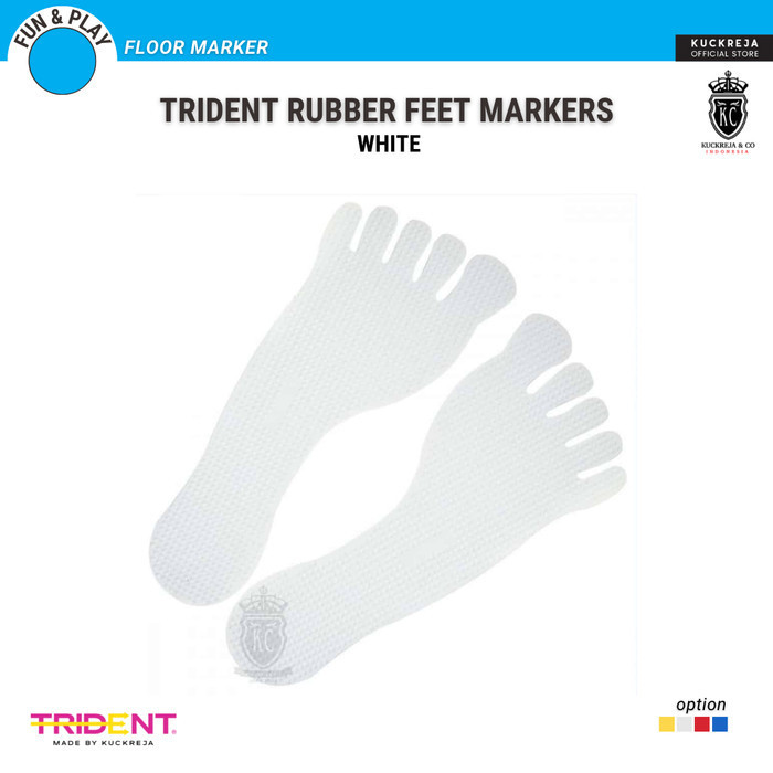 Trident Rubber Feet Markers – White