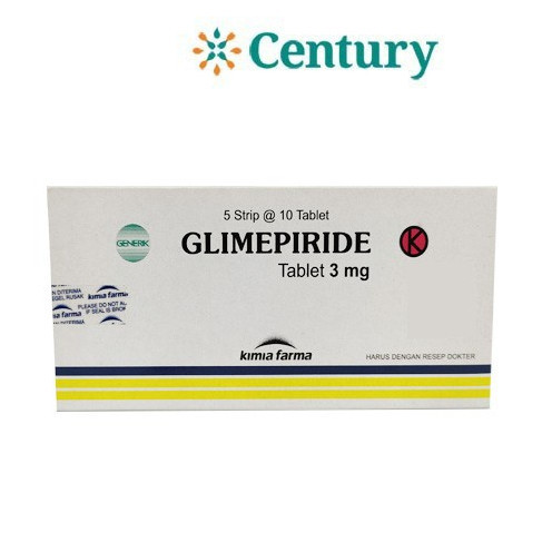 GLIMEPIRIDE 3MG 1 STRIP ISI 10 TABLET (KF)