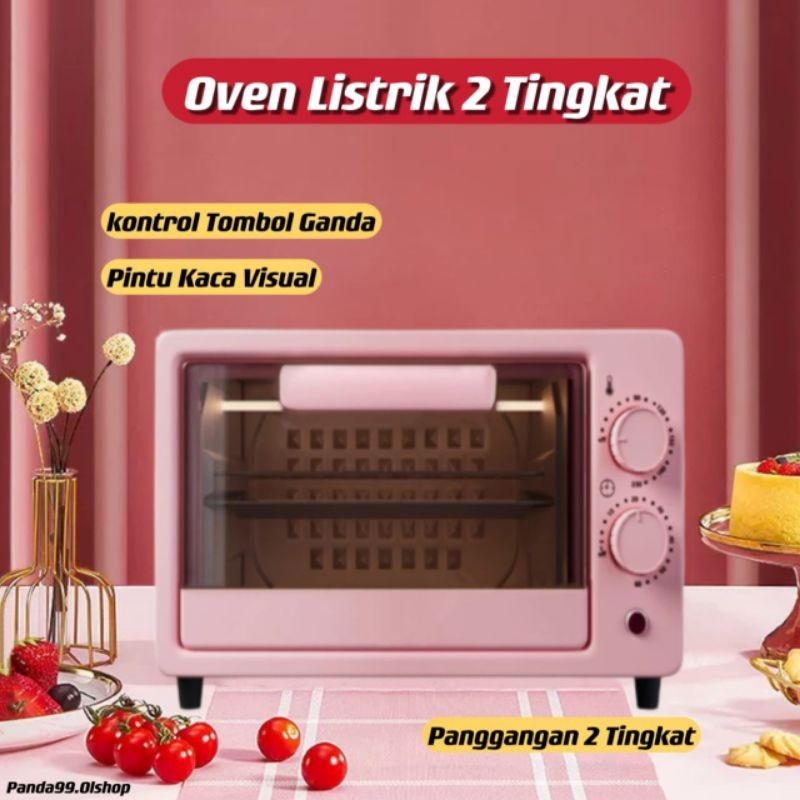 Oven Listrik Low Watt 12 Liter / Oven Pemanggang Multifungsi Oven Elektrik Low Watt / Oven 2 Tingkat
