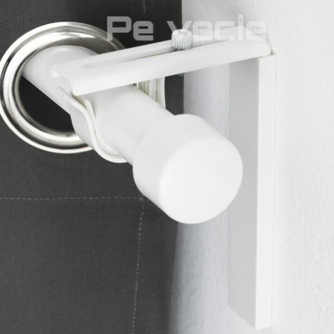 Penyangga Tiang Gorden Wall Bracket BL warna Putih