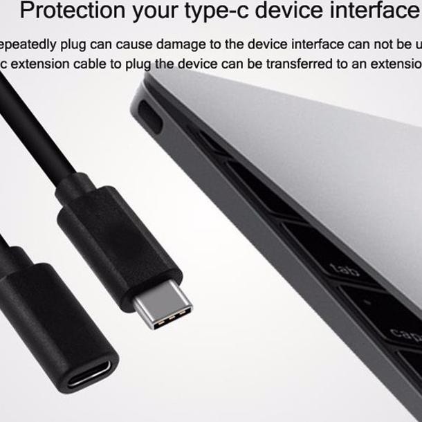 usb type c to c female ke sambungan adapter otg extension kabel cable
