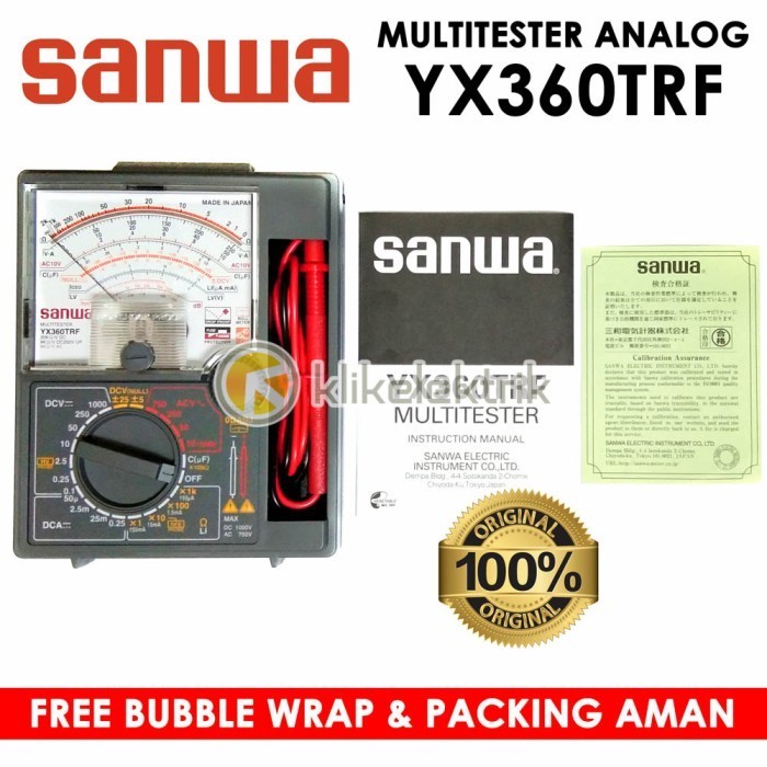 MULTI TESTER SANWA YX-360TRF METER TESTER ANALOG YX360 TRF ORI JAPAN