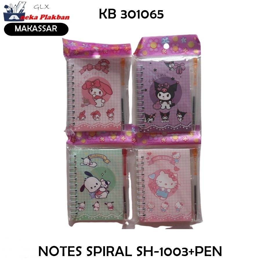 

[SET] NOTES SPIRAL SH-1003 + PEN BUKU CATATAN KUROMI
