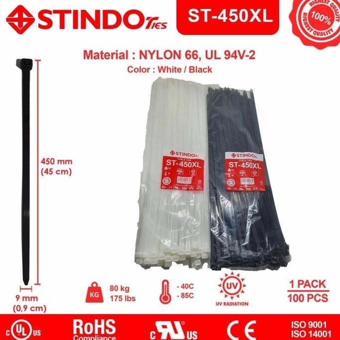 

Kabel Ties Stindo St-450Xlx9Mm Kualitas Premium