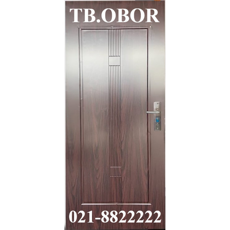 Terlaris Pintu Kamar Utama Baja Fortress JBS Urban Metal Door Eco Motif Kayu