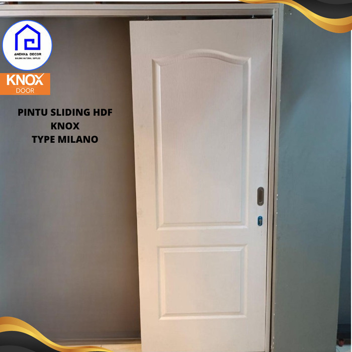 Terlaris Pintu Sliding kamar kayu HDF KNOX Type Milano Unfinished
