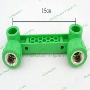 Double Keni Drat Dalam PPR 1/2 inch / KDD 20mm Sambungan Pipa PPR