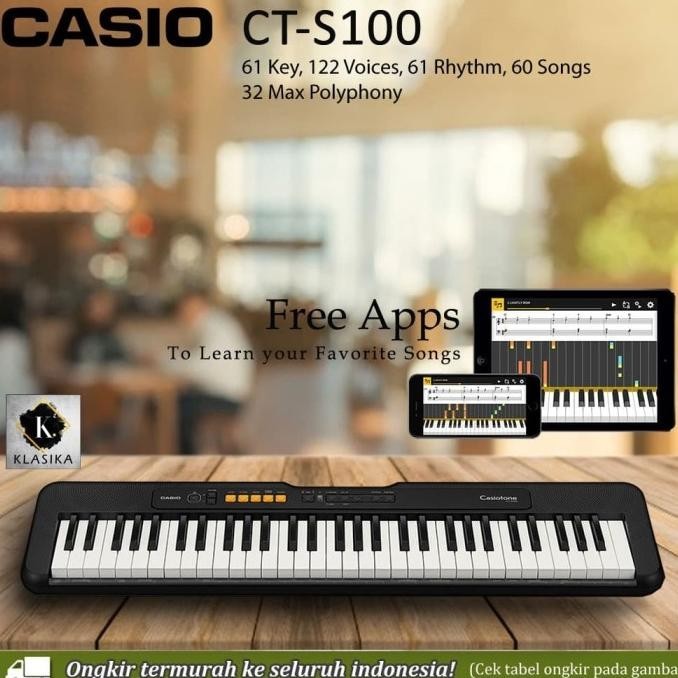 Keyboard Casio Ct-S100 / Cts100 / Cts 100 Garansi Resmi